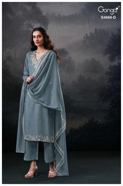 Ganga gitaeya 4669 dress material wholesale market in chandigarh